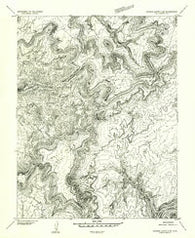 Orange Cliffs 4 SW Utah Historical topographic map, 1:24000 scale, 7.5 X 7.5 Minute, Year 1953