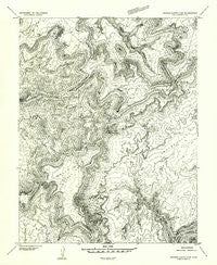 Orange Cliffs 4 SW Utah Historical topographic map, 1:24000 scale, 7.5 X 7.5 Minute, Year 1953