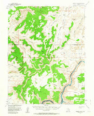 Orange Cliffs Utah Historical topographic map, 1:62500 scale, 15 X 15 Minute, Year 1953