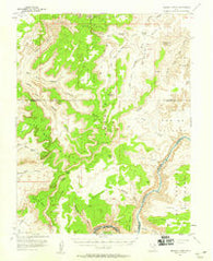 Orange Cliffs Utah Historical topographic map, 1:62500 scale, 15 X 15 Minute, Year 1953