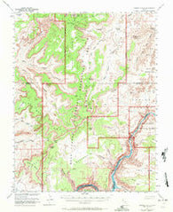 Orange Cliffs Utah Historical topographic map, 1:62500 scale, 15 X 15 Minute, Year 1953