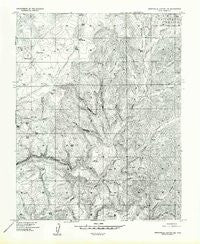 Orderville Canyon NE Utah Historical topographic map, 1:24000 scale, 7.5 X 7.5 Minute, Year 1957
