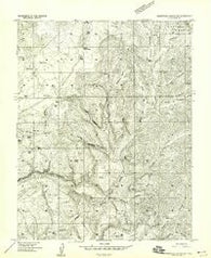 Orderville Canyon NE Utah Historical topographic map, 1:24000 scale, 7.5 X 7.5 Minute, Year 1957