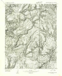 Orderville Canyon SE Utah Historical topographic map, 1:24000 scale, 7.5 X 7.5 Minute, Year 1954