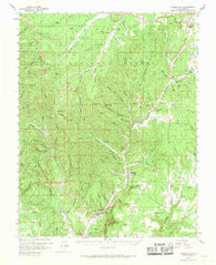 Orderville Utah Historical topographic map, 1:62500 scale, 15 X 15 Minute, Year 1958