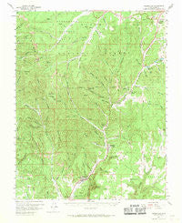 Orderville Utah Historical topographic map, 1:62500 scale, 15 X 15 Minute, Year 1958