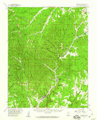 Orderville Utah Historical topographic map, 1:62500 scale, 15 X 15 Minute, Year 1958