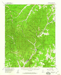 Orderville Utah Historical topographic map, 1:62500 scale, 15 X 15 Minute, Year 1958