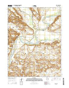 Ouray Utah Current topographic map, 1:24000 scale, 7.5 X 7.5 Minute, Year 2014