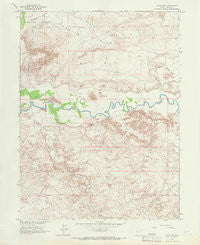Ouray SE Utah Historical topographic map, 1:24000 scale, 7.5 X 7.5 Minute, Year 1964