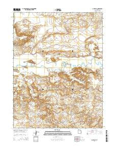 Ouray SE Utah Current topographic map, 1:24000 scale, 7.5 X 7.5 Minute, Year 2014
