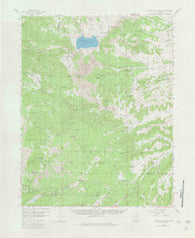 Panguitch Lake Utah Historical topographic map, 1:62500 scale, 15 X 15 Minute, Year 1958