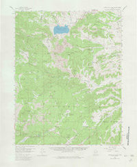 Panguitch Lake Utah Historical topographic map, 1:62500 scale, 15 X 15 Minute, Year 1958