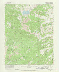 Panguitch Lake Utah Historical topographic map, 1:62500 scale, 15 X 15 Minute, Year 1958