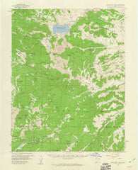 Panguitch Lake Utah Historical topographic map, 1:62500 scale, 15 X 15 Minute, Year 1958