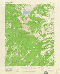 Panguitch Lake Utah Historical topographic map, 1:62500 scale, 15 X 15 Minute, Year 1958