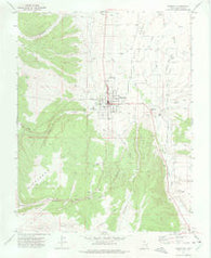 Panguitch Utah Historical topographic map, 1:24000 scale, 7.5 X 7.5 Minute, Year 1971