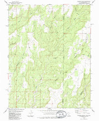 Papoose Canyon Utah Historical topographic map, 1:24000 scale, 7.5 X 7.5 Minute, Year 1985