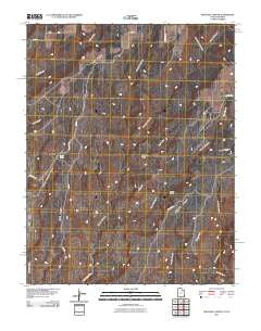 Papoose Canyon Utah Historical topographic map, 1:24000 scale, 7.5 X 7.5 Minute, Year 2011