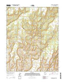 Papoose Canyon Utah Current topographic map, 1:24000 scale, 7.5 X 7.5 Minute, Year 2014