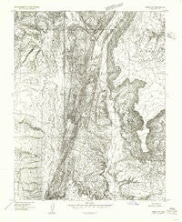 Paria NW Utah Historical topographic map, 1:24000 scale, 7.5 X 7.5 Minute, Year 1954