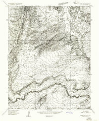 Paria SW Utah Historical topographic map, 1:24000 scale, 7.5 X 7.5 Minute, Year 1954