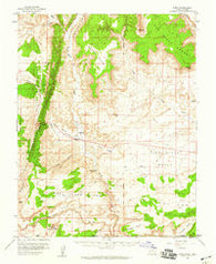 Paria Utah Historical topographic map, 1:62500 scale, 15 X 15 Minute, Year 1954