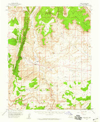 Paria Utah Historical topographic map, 1:62500 scale, 15 X 15 Minute, Year 1954