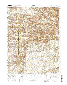 Pariette Draw SW Utah Current topographic map, 1:24000 scale, 7.5 X 7.5 Minute, Year 2014