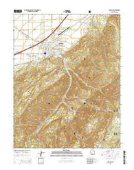 Parowan Utah Current topographic map, 1:24000 scale, 7.5 X 7.5 Minute, Year 2014
