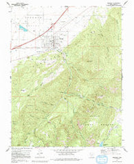 Parowan Utah Historical topographic map, 1:24000 scale, 7.5 X 7.5 Minute, Year 1971