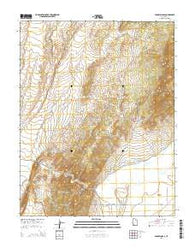 Parowan Gap Utah Current topographic map, 1:24000 scale, 7.5 X 7.5 Minute, Year 2014