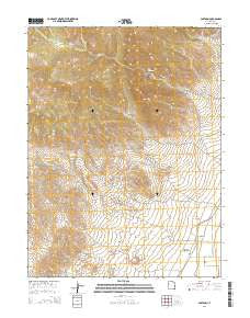 Partoun Utah Current topographic map, 1:24000 scale, 7.5 X 7.5 Minute, Year 2014