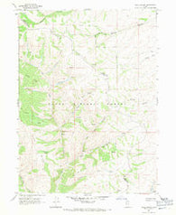 Peck Canyon Utah Historical topographic map, 1:24000 scale, 7.5 X 7.5 Minute, Year 1968