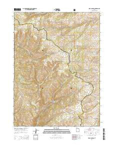 Peck Canyon Utah Current topographic map, 1:24000 scale, 7.5 X 7.5 Minute, Year 2014