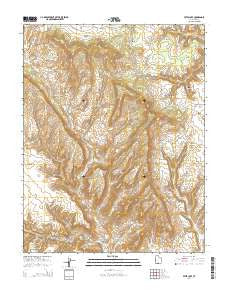 Petes Cove Utah Current topographic map, 1:24000 scale, 7.5 X 7.5 Minute, Year 2014