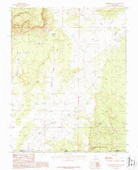 Petrified Hollow Utah Historical topographic map, 1:24000 scale, 7.5 X 7.5 Minute, Year 1987