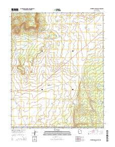 Petrified Hollow Utah Current topographic map, 1:24000 scale, 7.5 X 7.5 Minute, Year 2014