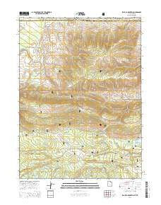 Phil Pico Mountain Utah Current topographic map, 1:24000 scale, 7.5 X 7.5 Minute, Year 2014