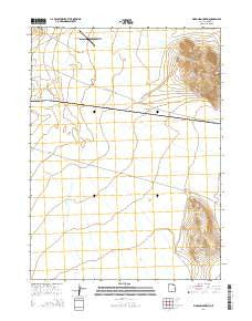 Pigeon Mountain Utah Current topographic map, 1:24000 scale, 7.5 X 7.5 Minute, Year 2014