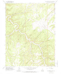 Pine Spring Canyon Utah Historical topographic map, 1:24000 scale, 7.5 X 7.5 Minute, Year 1966