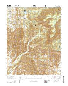 Pine Lake Utah Current topographic map, 1:24000 scale, 7.5 X 7.5 Minute, Year 2014