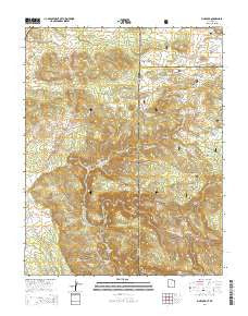 Pine Park Utah Current topographic map, 1:24000 scale, 7.5 X 7.5 Minute, Year 2014