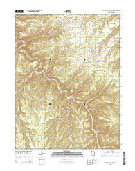 Pine Spring Canyon Utah Current topographic map, 1:24000 scale, 7.5 X 7.5 Minute, Year 2014