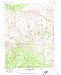Pinnacle Canyon Utah Historical topographic map, 1:24000 scale, 7.5 X 7.5 Minute, Year 1968
