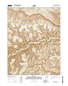 Pinnacle Canyon Utah Current topographic map, 1:24000 scale, 7.5 X 7.5 Minute, Year 2014