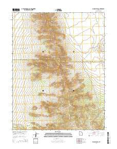 Pinnacle Pass Utah Current topographic map, 1:24000 scale, 7.5 X 7.5 Minute, Year 2014