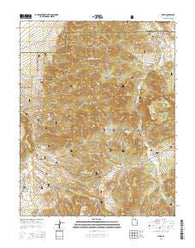 Pinto Utah Current topographic map, 1:24000 scale, 7.5 X 7.5 Minute, Year 2014