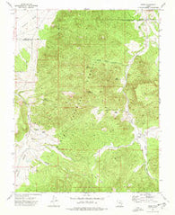 Pinto Utah Historical topographic map, 1:24000 scale, 7.5 X 7.5 Minute, Year 1972