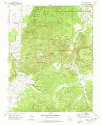 Pinto Utah Historical topographic map, 1:24000 scale, 7.5 X 7.5 Minute, Year 1972